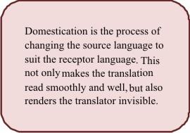 What is a good translation? Venuti undertakes an interesting exercise to illustrate how the similarity to the original is the most valued attribute of a translation.
