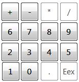 Math keypad Math keypad Use the keypad to enter numerical values and binary operators into the math expression.