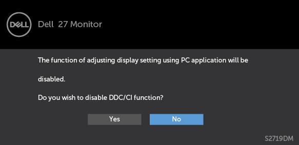 OSD Warning Messages When the Dynamic Contrast feature is enabled (in these preset modes: Game or Movie), manual brightness adjustment is disabled.