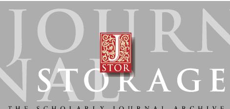 J-STOR JSTOR provides full-text access to more than 300 scholarly journals offering more than 886,000 full-length articles going back to 1838.