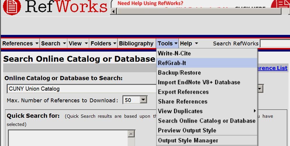 Additional Tools Citations on the internet Other features Using the Tools menu you can:. Retrieve references from the web.