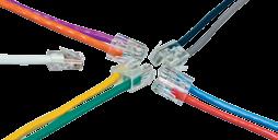 7 CAT6 Patch Cord Solutions CAT6 UNSHIELDED SNAGLESS PATCH CORDS Choice of length and color Cross filler reduces cross-talk CAT6 UNSHIELDED NON-BOOTED PATCH CORDS Choice of length and color Cross