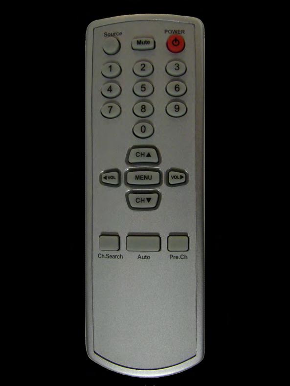 Remote Control The remote control included with the FD151CV-LP contains the same