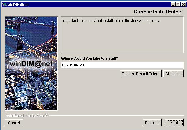 Software Component Selection: The following screen provides selection of specific components that will be installed onto the computer.