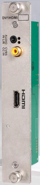 HD Encoder Cards DV1HDA DV1HDMI PUTS COMPONENT/HDMI 3x RCA Female 1x HDMI Female (Type A) CHROMA FORMAT YPbPr 4:2:2 RESOLUTIONS 480p_60 (59.