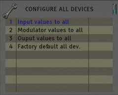 User s manual - Configure all devices: - Input values to all devices: It allows copying the current input configuration in all the interconnected modules.