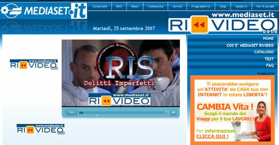 Mediaset s Approach Internet Video on demand: current content offer Italian Fiction Italian Fiction Carabinieri,