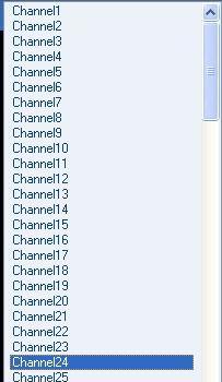 The LifeView MVP 4.6 Channel list On the right side of the interface is the channel list. Here you will see available channels for your currently selected source.