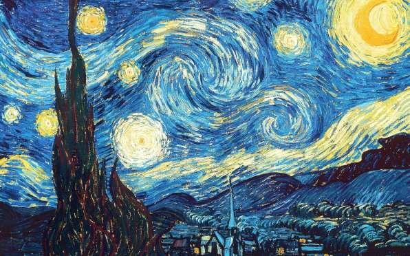 EXAMPLE OF A CRITIQUE: Description: (Include the following at minimum Title, Artist, Medium) Title: Starry Night, Artist: Vincent Van Gogh, Year: 1832, Size: 29 x 36.
