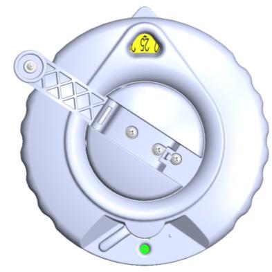 Ensure Antenna Unit is free from obstacles. 2. Turn the azimuth lock lever to the green position (locked for travel) 3.