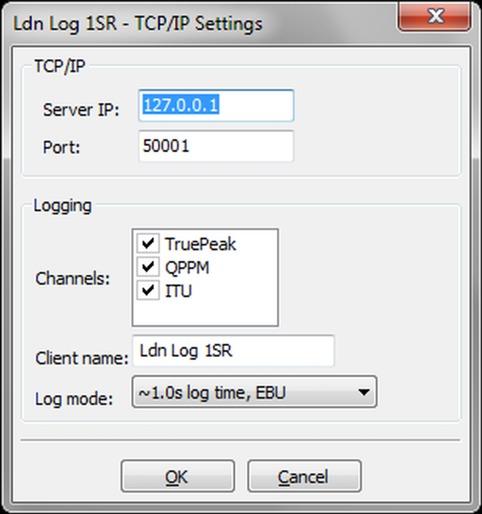 38 Settings TCP/IP and logging settings are done in the settings menu.