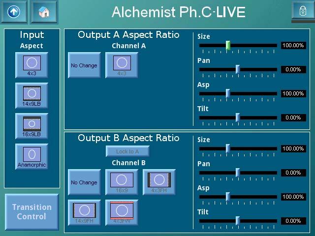 Alchemist Ph.C-HD LIVE www.snellgroup.com Operation Using the Touch Screen (Option) 5.8.3.