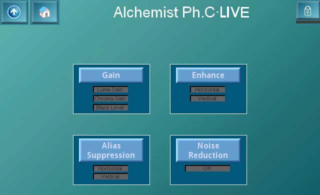 Alchemist Ph.C-HD LIVE www.snellgroup.com Operation Using the Touch Screen (Option) 5.8.