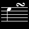 55. What kind f instruments use the fllwing ntatin? 56. The musical interval F ascending t C is a a. Majr Secnd b. Majr Fifth c. Perfect Furth d. Perfect Fifth 57.