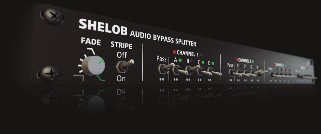 Shelob Audio Bypass Splitter v1.3 Designed and produced by Matt Black Coding by Craig Grove 2012 Jiggery-Pokery Sound All rights reserved.