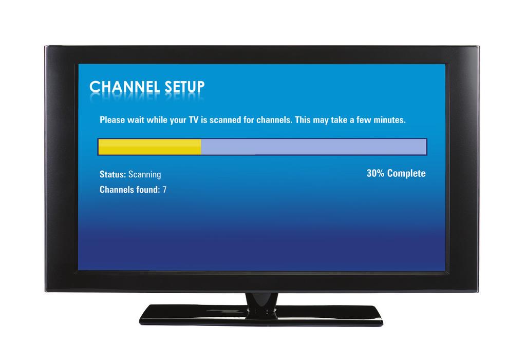 Running a Channel Scan First time users must run a channel scan after installing the antenna to receive maximum programming.