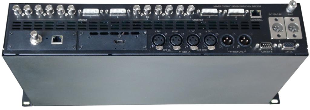 3 DSC 938 10 Channel HD /SD Digital Video Switcher Main Unit + Control Panel * Video Inputs (Switchable): * Audio Inputs: * Outputs Video:.
