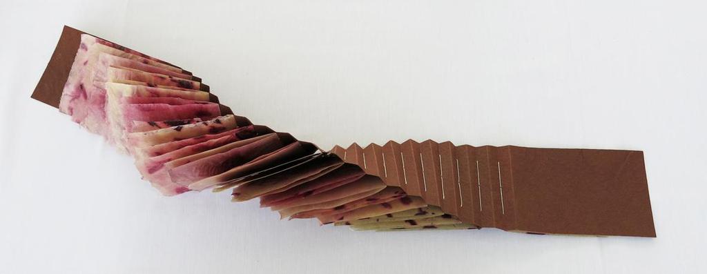 thread, Cave paper covers, modified accordion