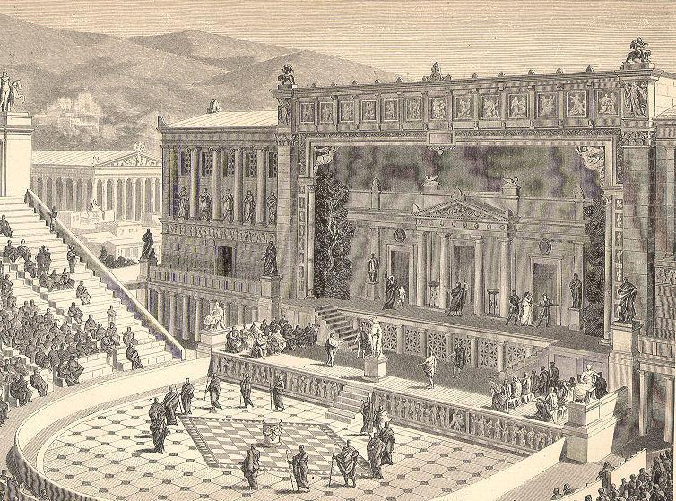 The Dionysus Theatre in Athens built