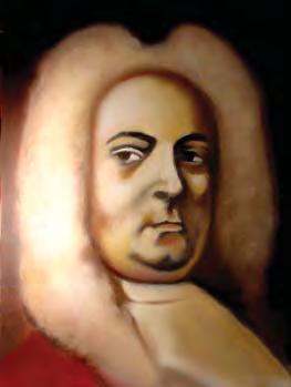 16: Georg Friedrich H Georg Friedrich Händel as orn in Halle, Prussia, (no Germany) on the tenty-third of Feruary in 1685, less than a month efore his famous peer, ohann Seastian Bach, as orn.