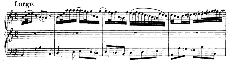 However, even as the latter still retains the character of the sound of the original, it exploits the expressive possibilities of the modern piano sound (see Examples 1 and 2): Example 1: Opening