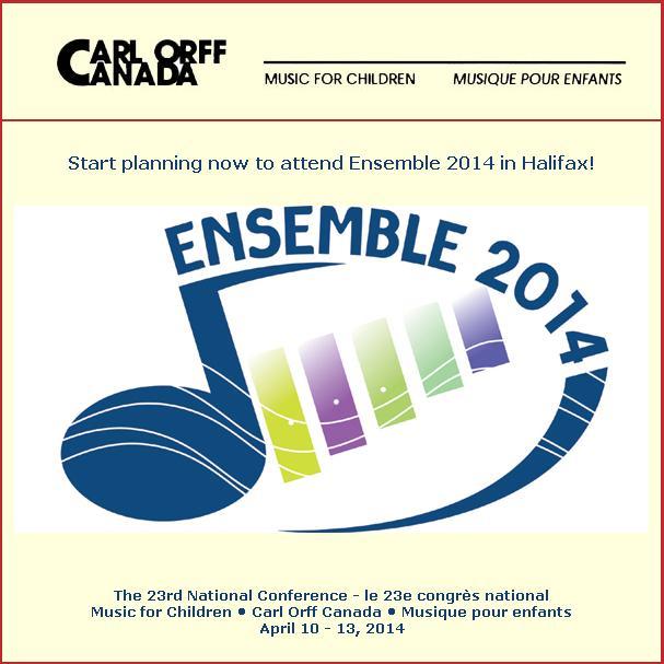 Page 6 Press control key and click on the ad to go to the Orff National Conference http://orffcanadaconference2014.