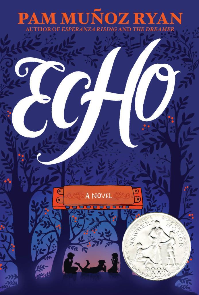 2016 Honor Book Echo by Pam Muñoz Ryan Lost in the Black Forest, Otto meets three mysterious sisters and finds himself entwined in a prophecy, a promise, and a harmonica--and decades later