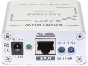 MULTIMEDIA AUDIO AND VISUAL INSTRUCTION MANUAL MODEL : SB-6110R & SB-6110T CAT5 VGA EXTENDER Receiver