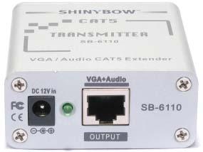 VGA CAT5 SB 6110T Transmitter or SB 6110R Receiver.