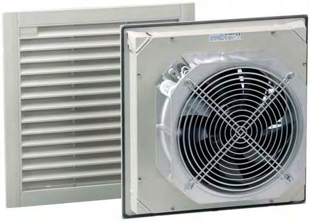 PF-Series Slim Line Filterfan PF 6500 SL 1 PF 6500 SL 1 Low profile filterfans depth Built-in depth: 125 mm IP 54 AC DC System of protection Click and fit! Min.