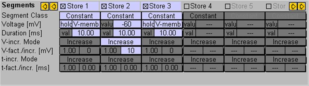22 Segments Arbitrary number of segments, each defined by: Class Store