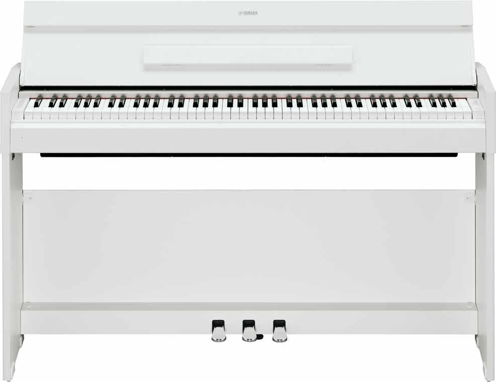 In order to achieve this excellent sound, this ARIUS Series digital piano uses the perfectly sampled tone of an acoustic concert grand piano.