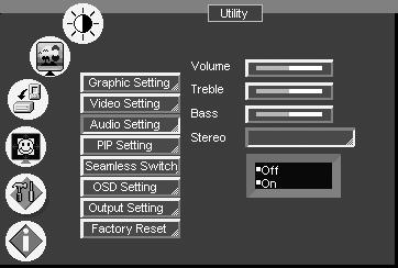 between stereo and mono (see Figure 33). Figure 32: Audio Setting Utility Screen 7.3.6.