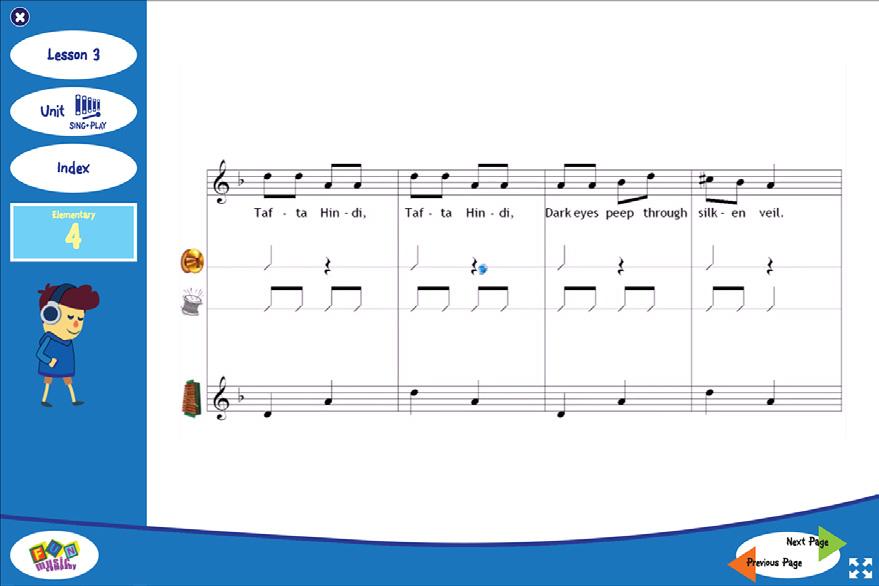 Grade 4 Lesson 3 Tafta Hindi Revise parts learned previously, then put together into an ensemble and have an assessment.