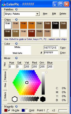 composition, and the background color all affects our perception of a color [9]. Advanced color pickers such as the ColorPic have additional features that increase accuracy.