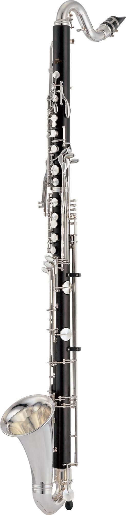 Professional B BASS CLARINET YCL-622II Range to low C 24 keys, 7 covered finger holes and bell