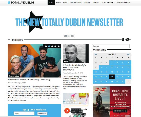 With unparalleled listings, incisive feature content on all facets of culture both Irish and international, music, film, fashion, bar and food reviews, and interviews, TD has established itself as