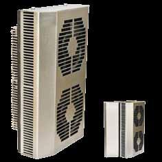 heat sinks, making internal air cooler while dissipating heat into the external