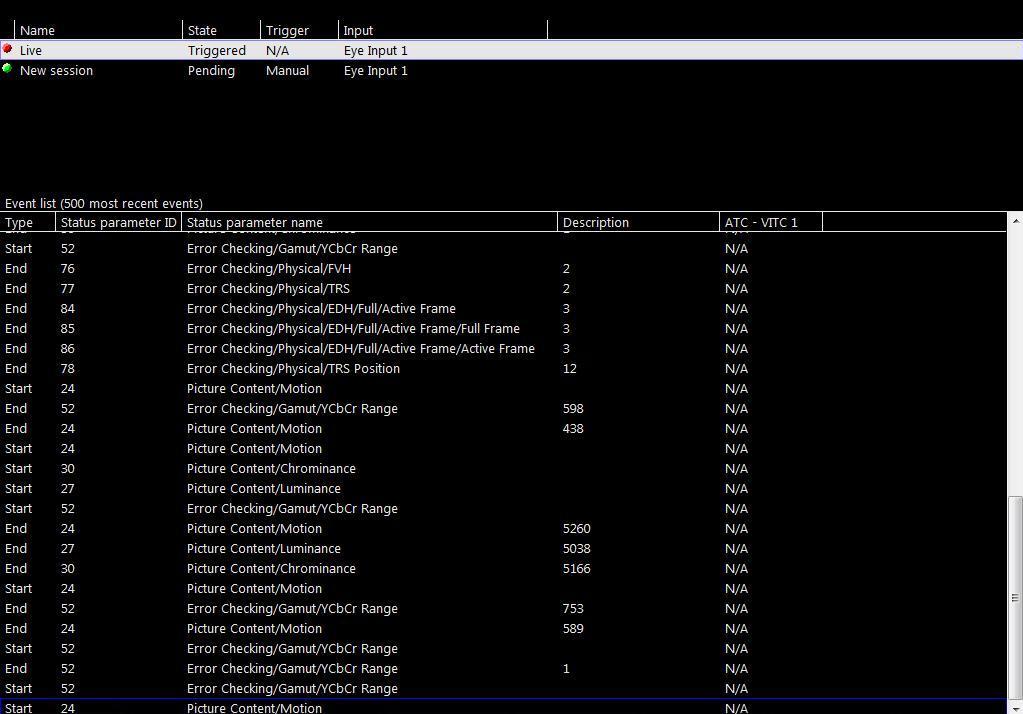 Surround Sound Page 12 of 18 Figure 14: Event Log screen. Events can also be tracked and responded to by SNMP.