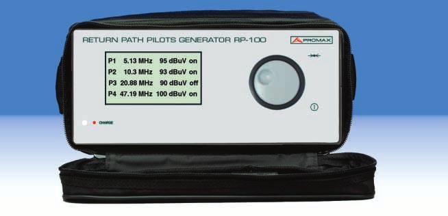 RP-100 RETURN PATH GENERATOR The RP-100 is a Multicarrier Signal Generator designed for the activation and later verification of the return path in CATV systems.