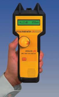 The PROLITE-20/21 are two optical power meters with wavelengths between 820 and 1650 nm.