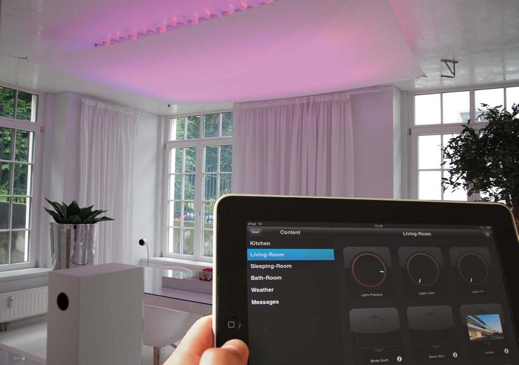 next.30 in the private sector x.live With the Apple ipad, both the multi-room management system and the house automation are controlled. Villa in Los Angeles, USA Awarded the KNX-Award 2010.