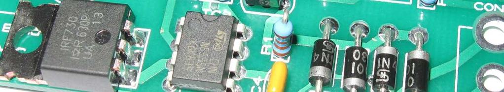 Bend the leads of each resistor as shown and solder