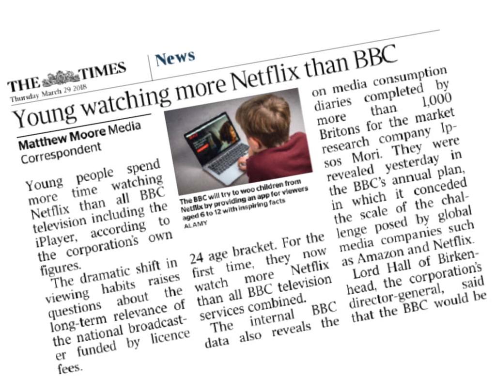Netflix is an important part of that trend, and it has impacts well beyond the current debate on taxes for digital services.