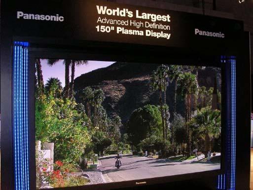 Can t Stop The Bragging Panasonic 150-inch plasma Concept display to show fab capabilities Capable of