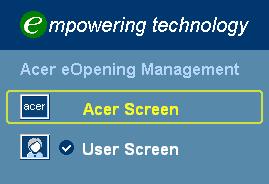 17 Acer Empowering Technology Empowering Key Acer Empowering Key provides four Acer unique functions, they are "Acer eview Management", "Acer etimer Management", "Acer eopening Management" and "Acer