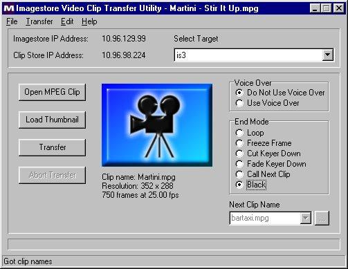Media Conversion Software Clip Builder Clip Builder Clip Builder is a software package supplied on the MCS CD to: enable transfer of MPEG video clips to Clip-on create the Imagestore.