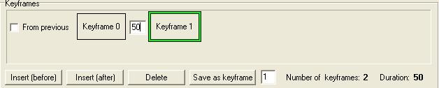 DVE Editor Media Conversion Software 6. For this sequence we will need two keyframes. Click on either of the Insert buttons twice and two keyframes should be added.
