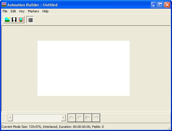 Media Conversion Software Animation Builder Starting the program Double click on the Animation Builder icon or