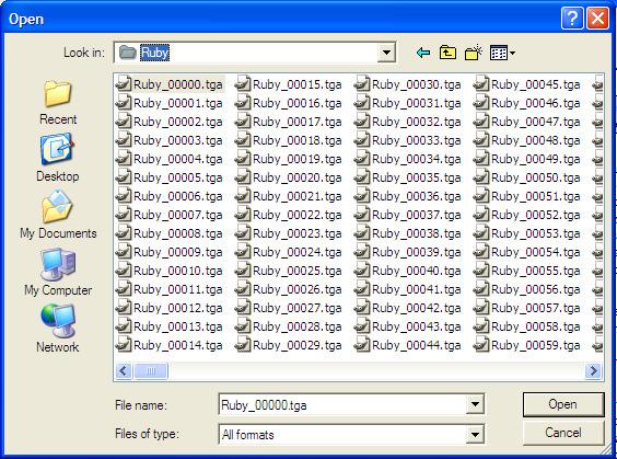 Animation Builder Media Conversion Software Building Animations Before loading a sequence of image files into the Animation Builder, check that the preferences have been correctly set up for loading
